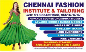 Chennai Fashion Institute & Tailoring - Technical Courses for women | Top fashion designing institute in Chennai 