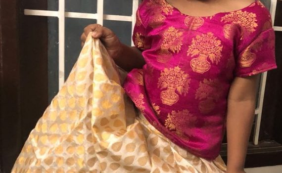 Pavadai Chattai Kids Netted Frock Stitch Class Chennai Fashion Institute | Fashion Designing Courses | Tailoring Classes in Chennai Tamil Nadu, India Stitch Class Chennai Fashion Institute | Fashion Designing Courses | Tailoring Classes in Chennai Tamil Nadu, India