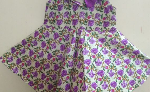 Learn to Design and stitch Umbrella yoke frock