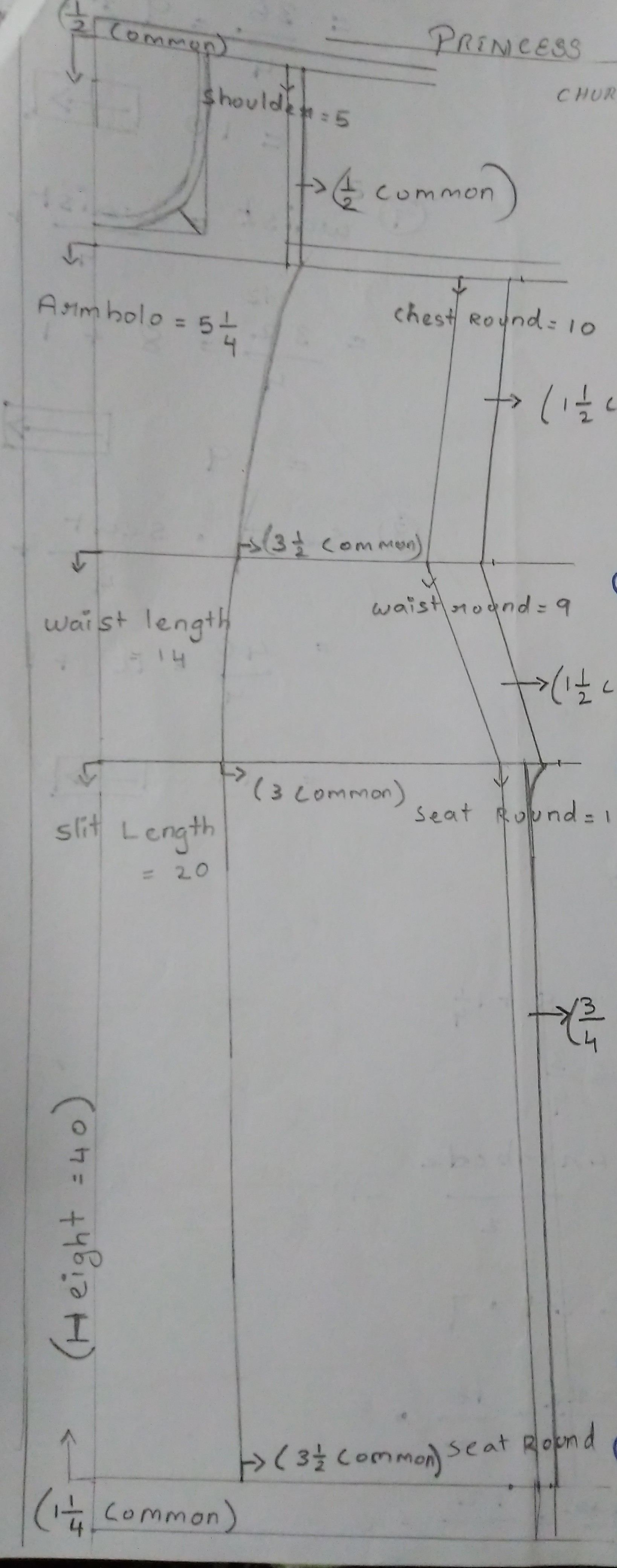 Churidar cutting pattern hotsell